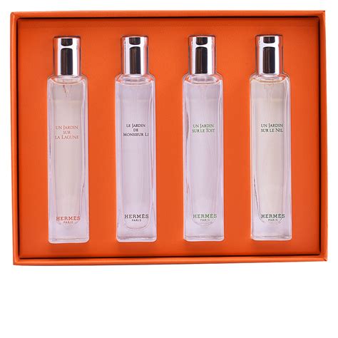 la collection des parfums jardins hermes|hermes gardens perfume collection.